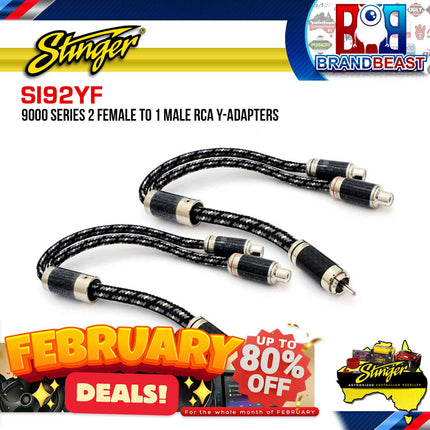 Stinger SI92YF Female Audiophile Splitter RCA Lead