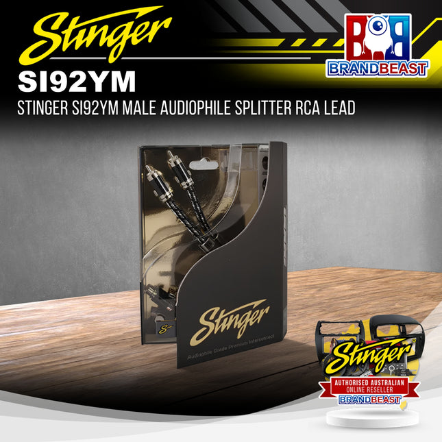 Stinger SI92YM Male Audiophile Splitter RCA Lead