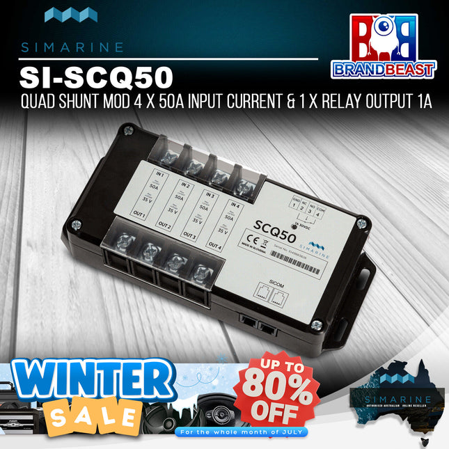 Simarine SI-SCQ50 50A Active Quad Shunt for Pico Battery Monitor