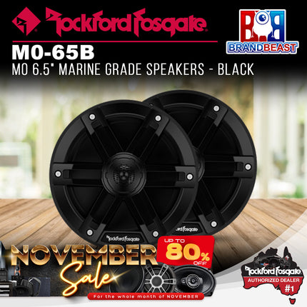 Rockford Fosgate M0-65B M0 6.5" Marine Grade Speakers - Black