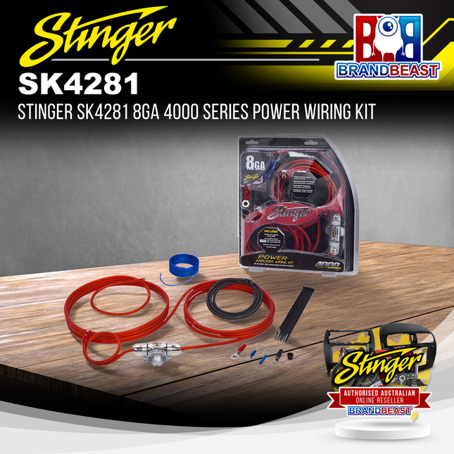 Stinger SK4281 8GA 4000 Series Power Wiring Kit