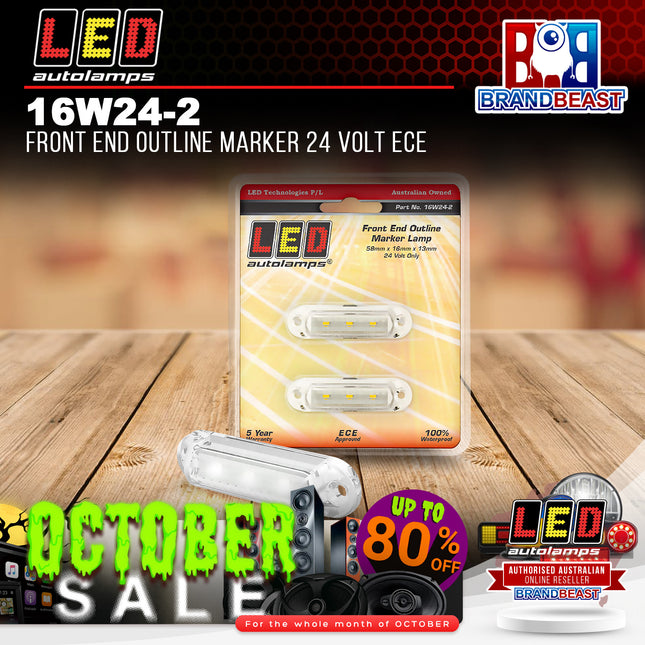 LED Autolamps 16W24-2 Front End Outline Marker 24 Volt ECE