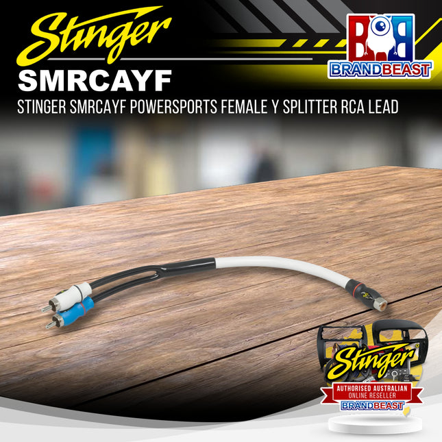 Stinger SMRCAYF PowerSports Female Y Splitter RCA Lead