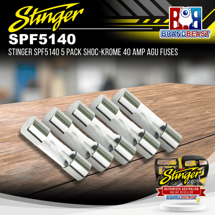 Stinger SPF5140 5 Pack Shoc-Krome 40 AMP AGU Fuses