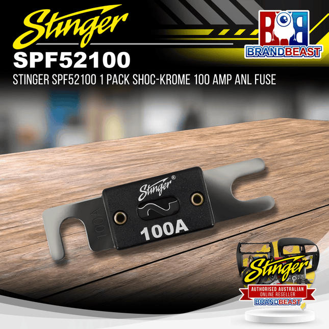 Stinger SPF52100 1 Pack Shoc-Krome 100 AMP ANL Fuse