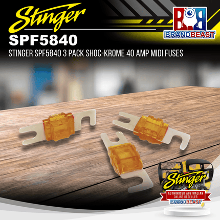 Stinger SPF5840 3 Pack Shoc-Krome 40 Amp MIDI Fuses