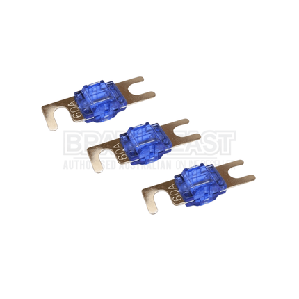 Stinger SPF5860 3 Pack Shoc-Krome 60 Amp MIDI Fuses