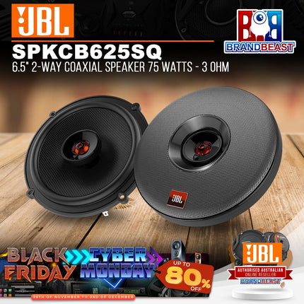 JBL Club 625SQ 6.5" 2-Way Coaxial Speaker 75 Watts - 3 Ohm