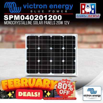 Victron Energy SPM040201200 Monocrystalline Solar Panels 20W 12V 440 x 350 x 25mm