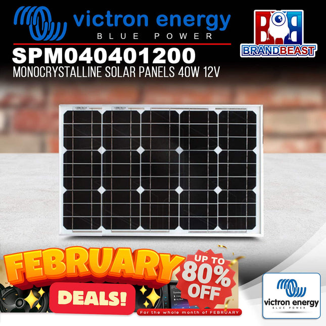 Victron Energy SPM040401200 Monocrystalline Solar Panels 20W 12V 440 x 350 x 25mm