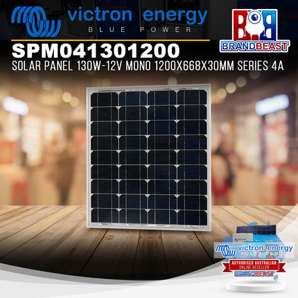 Victron Energy SPM041301200 Solar Panel 130W-12V Mono 1200x668x30mm Series 4A