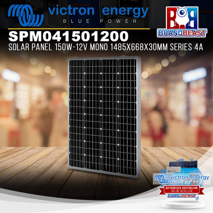 Victron Energy SPM041501200 Solar Panel 150W-12V Mono 1485x668x30mm Series 4A