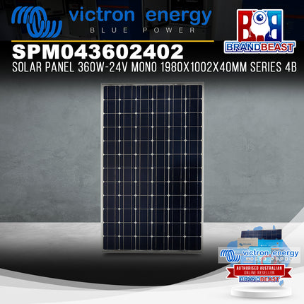 Victron Energy SPM043602402 Solar Panel 360W-24V Mono 1980x1002x40mm Series 4B