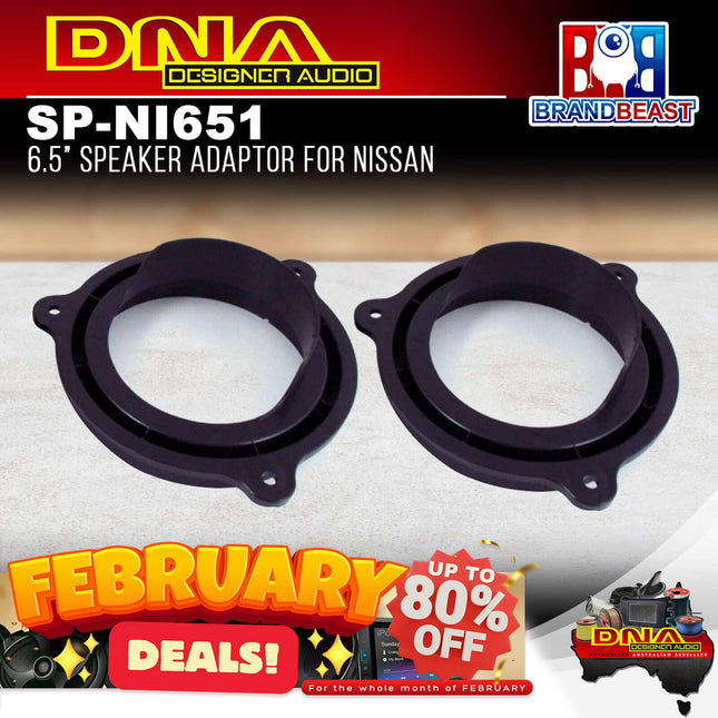 DNA SP-NI651 6.5&quot; 32mm Speaker Adaptors To Suit Nissan (Pair)