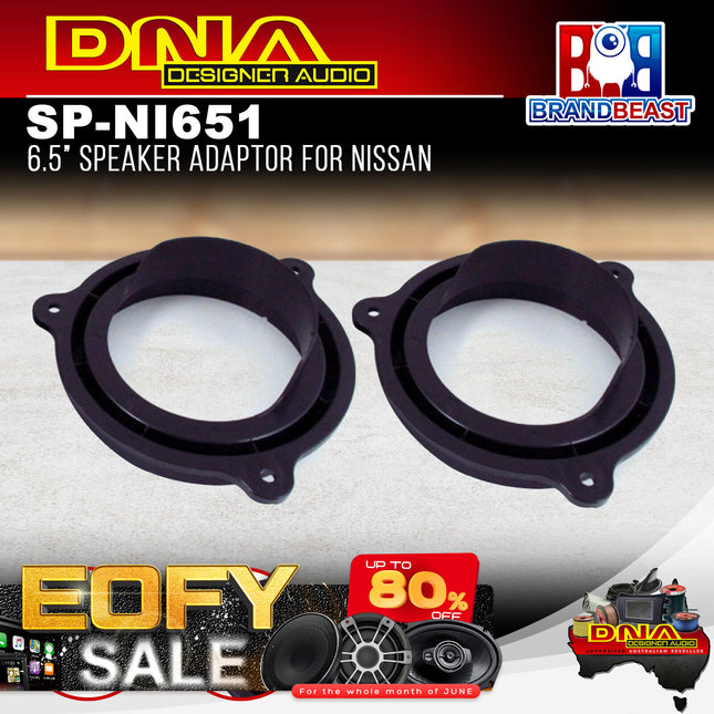 DNA SP-NI651 6.5" 32mm Speaker Adaptors To Suit Nissan (Pair)