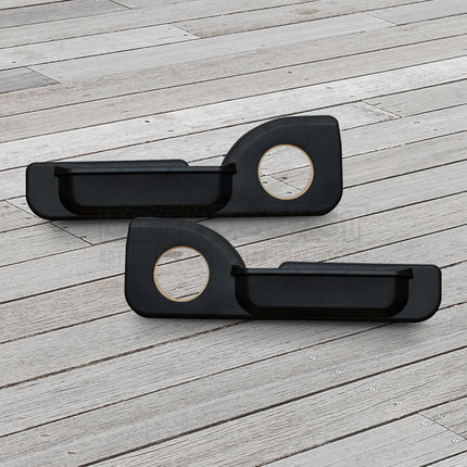 Cruiser Consoles Pair of Front Speaker Pods 6.5 Inch Black | SPOD7065BLACK
