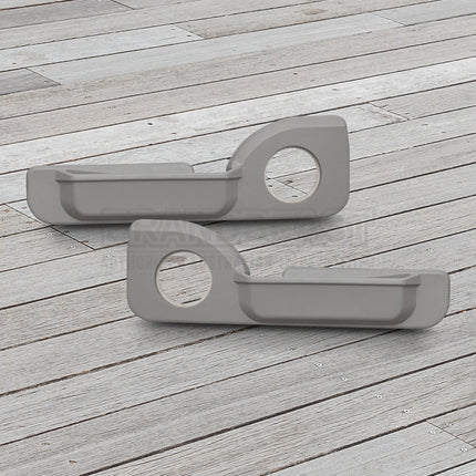 Cruiser Consoles Pair of Front Speaker Pods 6.5 Inch Grey | SPOD7065GREY