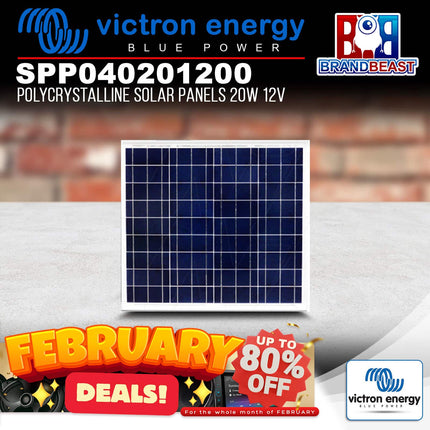 Victron Energy SPP040201200 12V 20W Polycrystalline Solar Panel (440mm x 350mm x 25mm)