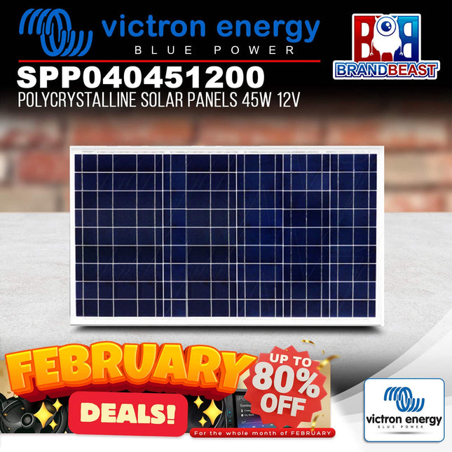 Victron Energy SPP040451200 Polycrystalline Solar Panels 45W 12V 425 x 668 x 25mm