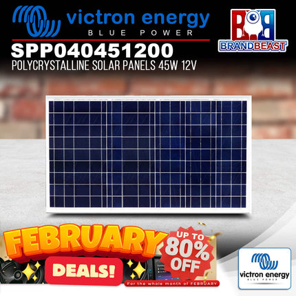 Victron Energy SPP040451200 Polycrystalline Solar Panels 45W 12V 425 x 668 x 25mm