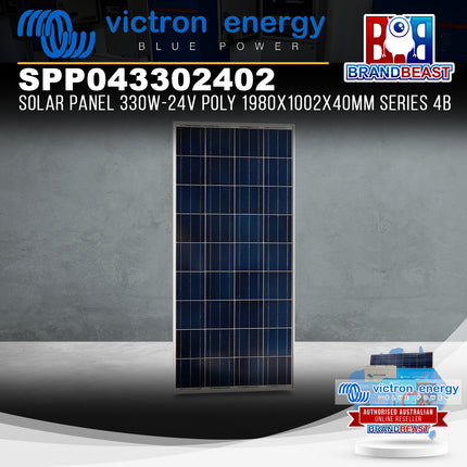 Victron Energy SPP043302402 Solar Panel 330W-24V Poly 1980x1002x40mm Series 4B