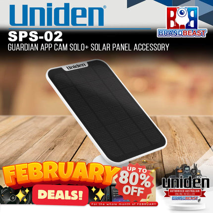 Uniden SPS-02 Solar Panel Accessory for the App Cam Range Security Cameras