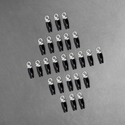 Stinger SPT5144B 25 Pack 4 Gauge 1/4″ Black Ring Terminal