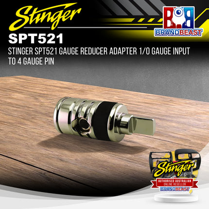 Stinger SPT521 Gauge Reducer Adapter 1/0 Gauge Input To 4 Gauge Pin