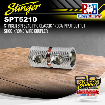 Stinger SPT5210 Pro Classic 1/0GA Input Output Shoc-Krome Wire Coupler