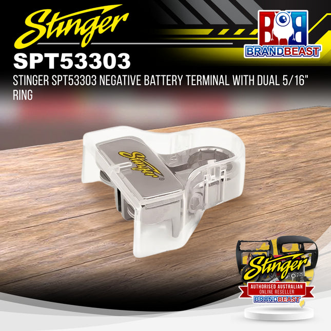 Stinger SPT53303 Negative Battery Terminal With Dual 5/16" Ring