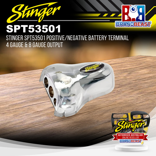 Stinger SPT53501 Positive/Negative Battery Terminal 4 Gauge & 8 Gauge Output