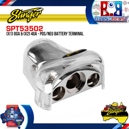 Stinger SPT53502 Positive Battery Terminal (1) 1/0GA + (1) 4GA + (2) 8GA Outputs
