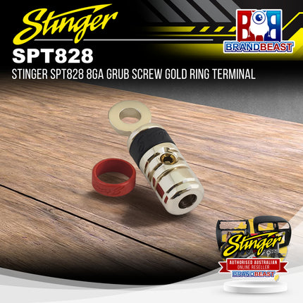 Stinger SPT828 8GA Grub Screw Gold Ring Terminal