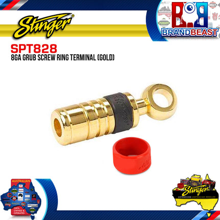 Stinger SPT828 8GA Grub Screw Gold Ring Terminal