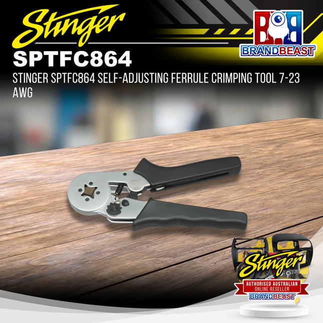 Stinger SPTFC864 Self-Adjusting Ferrule Crimping Tool 7-23 AWG