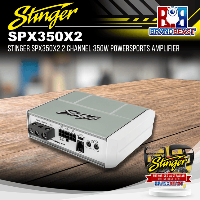 Stinger SPX350X2 2 Channel 350W Powersports Amplifier
