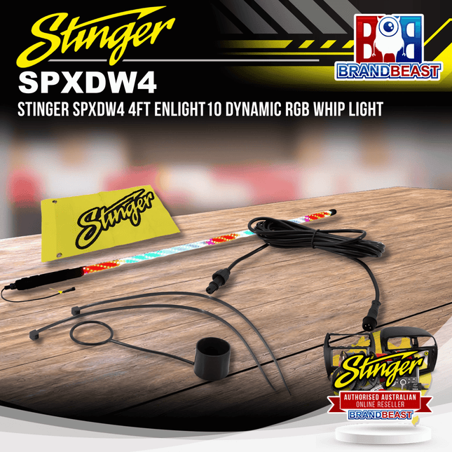 Stinger SPXDW4 4ft ENLIGHT10 Dynamic RGB Whip Light