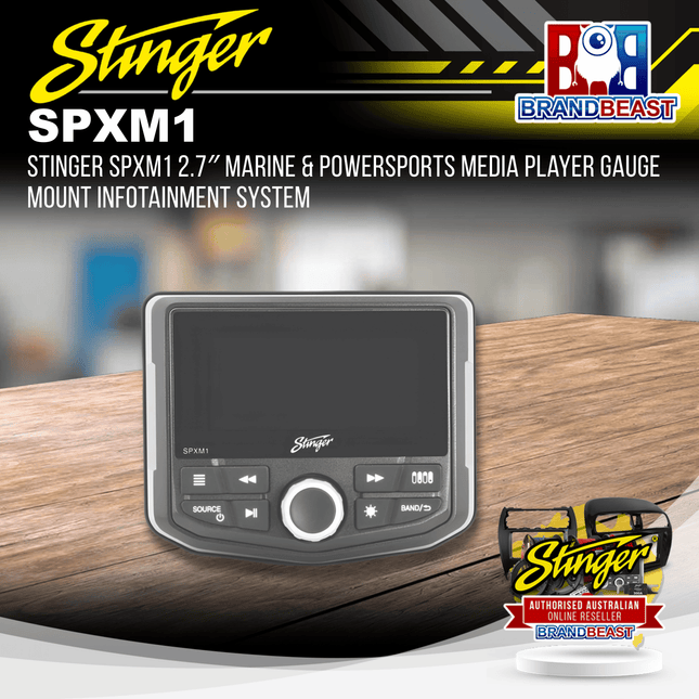 Stinger SPXM1 2.7" Marine & PowerSports Media Player Infotainment System
