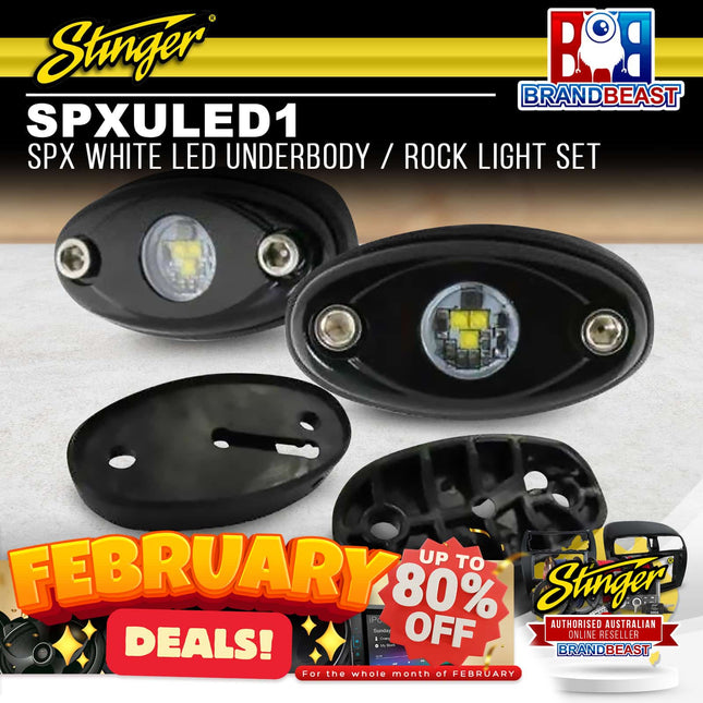 Stinger SPXULED1 SPX White LED Underbody / Rock Light Set