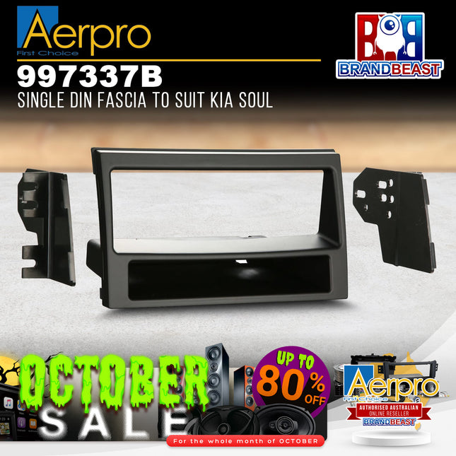 Aerpro 997337B Single DIN Facia Kit to Suit Kia Soul