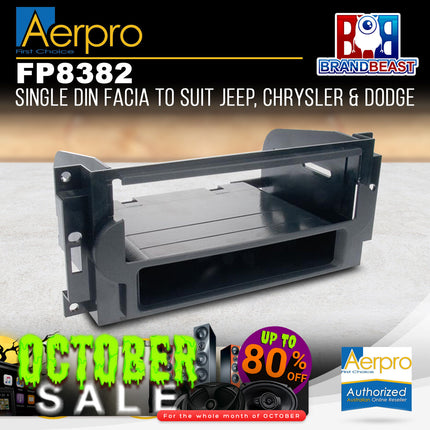 Aerpro FP8382 Single DIN Facia to Suit Chrysler/Jeep/Dodge