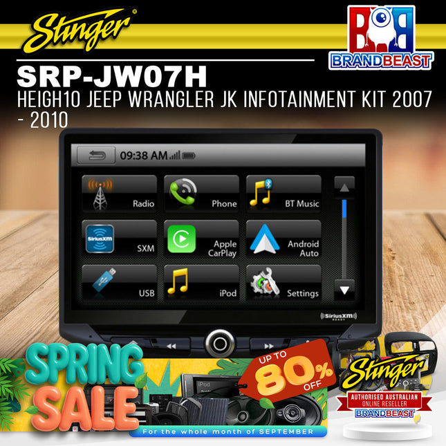 Stinger SRP-JW07H HEIGH10 JEEP Wrangler JK Infotainment Kit 2007 - 2010
