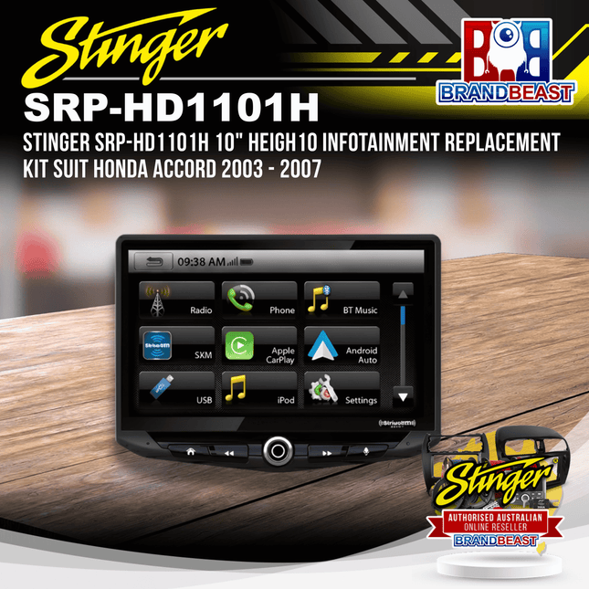 Stinger SRP-HD1101H 10" HEIGH10 Infotainment Replacement Kit Suit Honda Accord