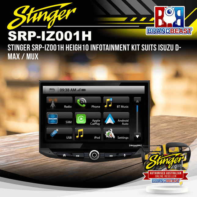 Stinger SRP-IZ001H HEIGH10 Infotainment Kit Suits Isuzu D-MAX / MUX