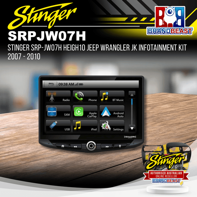 Stinger SRP-JW07H HEIGH10 JEEP Wrangler JK Infotainment Kit 2007 - 2010