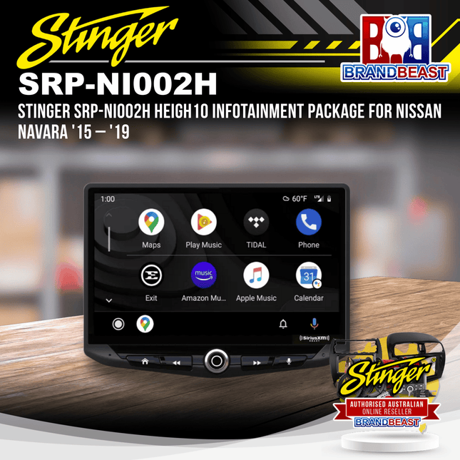 Stinger SRP-NI002H HEIGH10 Infotainment Package For Nissan Navara '15 – '19
