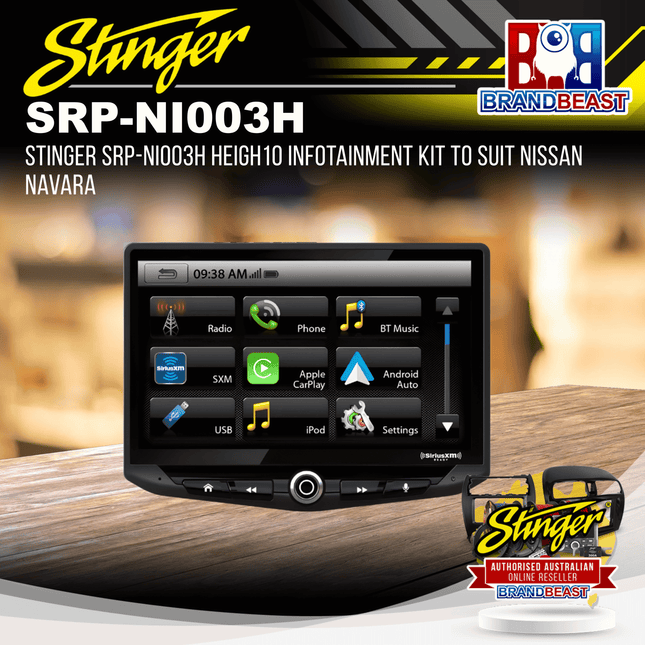 Stinger SRP-NI003H HEIGH10 Infotainment Kit To Suit Nissan Navara