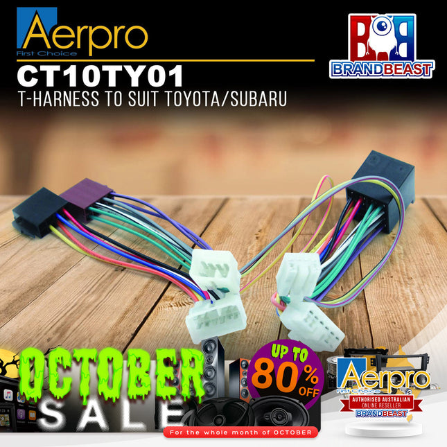 Aerpro CT10TY01 T-Harness to Suit Toyota/Subaru