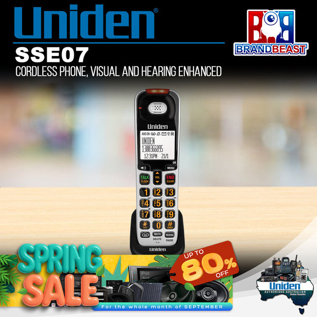 Uniden SSE07 Optional Sight & Sound Digital Cordless Handset SSE 45/47 Phone