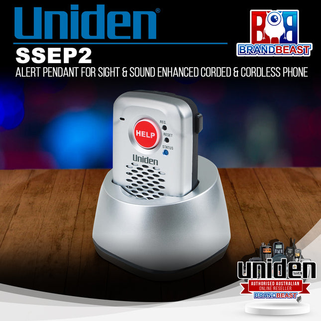 Uniden SSEP2 Alert Pendant for Sight & Sound Enhanced Corded & Cordless Phone